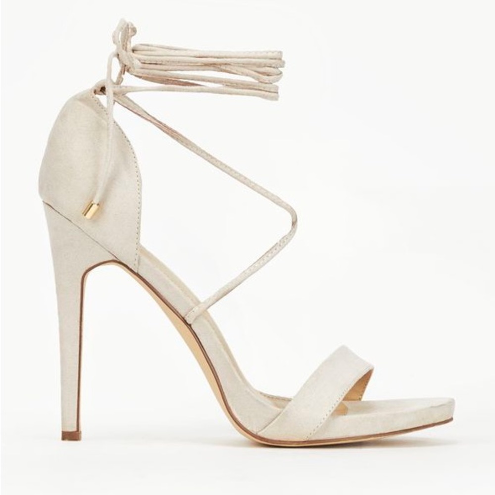 Eleri Open-toed Heels with Ties